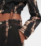 Dion Lee Tie-dye cropped denim jacket