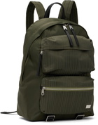 Paul Smith Khaki Laser Stripe Recycled Nylon Backpack
