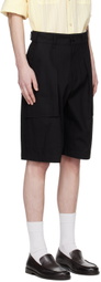 AFTER PRAY Black Cargo Shorts