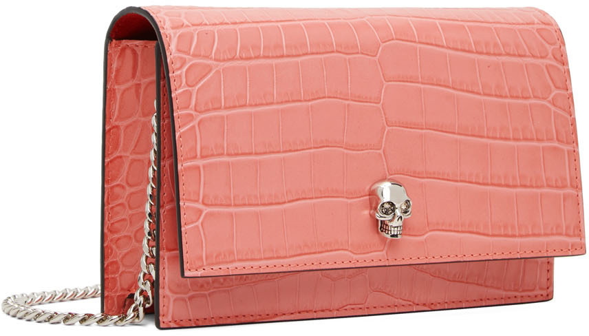 Ascot Bespoke Bag - Pink Crocodile - Default Title