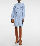 See By Chloe - Ruffled cotton poplin shirt dress