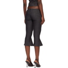 Miss Sixty Black KNWLS Edition Slit Flare Shorts