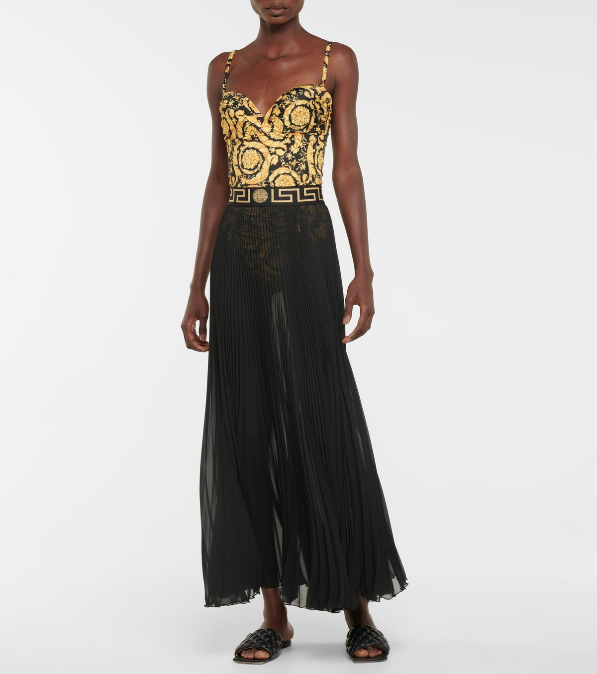 Versace maxi hot sale skirt