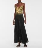 Versace - Pleated maxi skirt