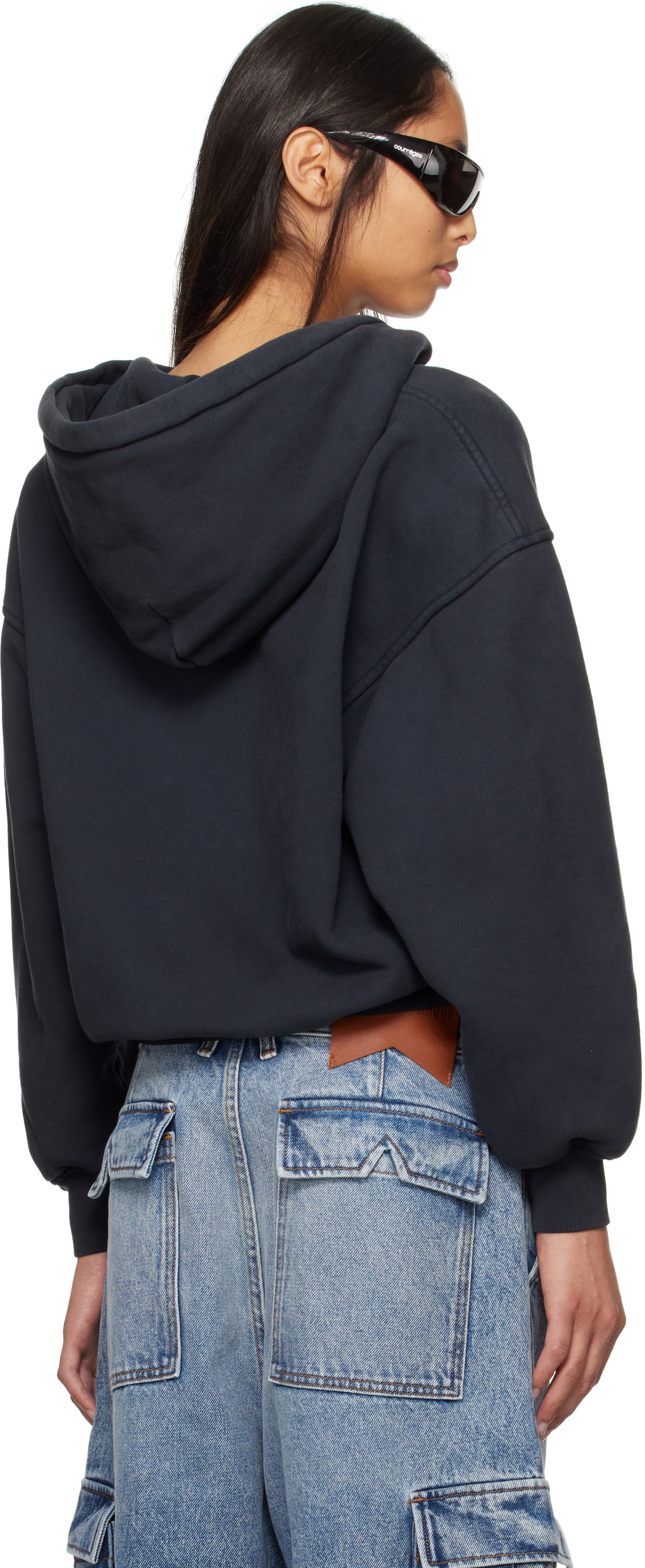 Rhude Black Monaco Regatta Full-Zip Hoodie