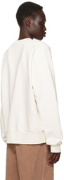 Marni White Wrinkled Logo Sweatshirt