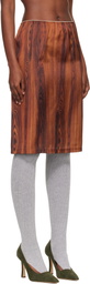 Julie Kegels Brown Sisley Slip Midi Skirt