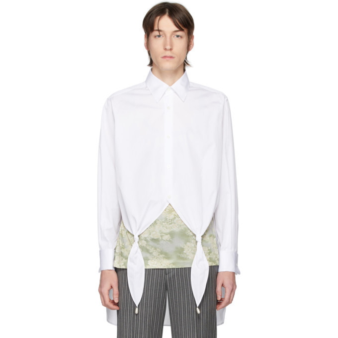 Photo: Loewe White Knotted Pearl Shirt