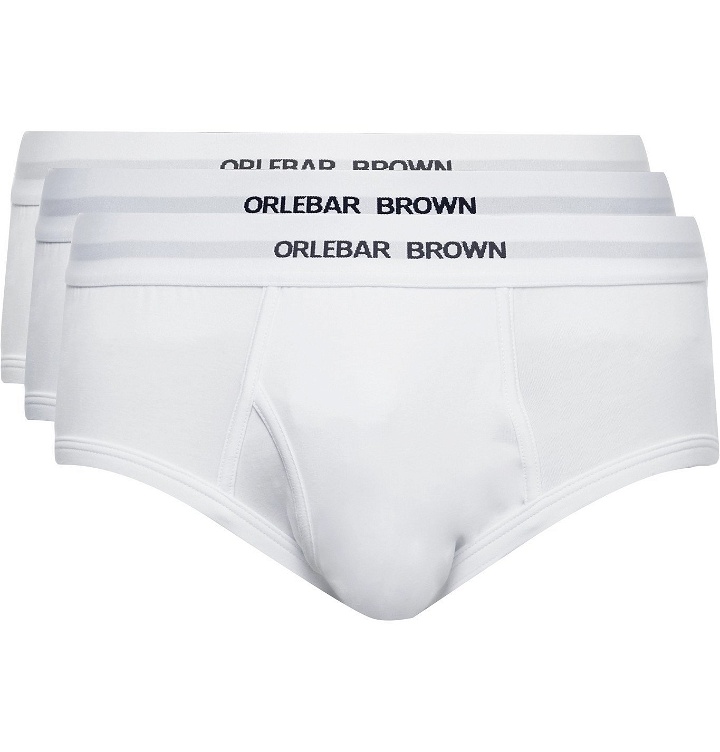 Photo: Orlebar Brown - Three-Pack Stretch-Cotton Briefs - White