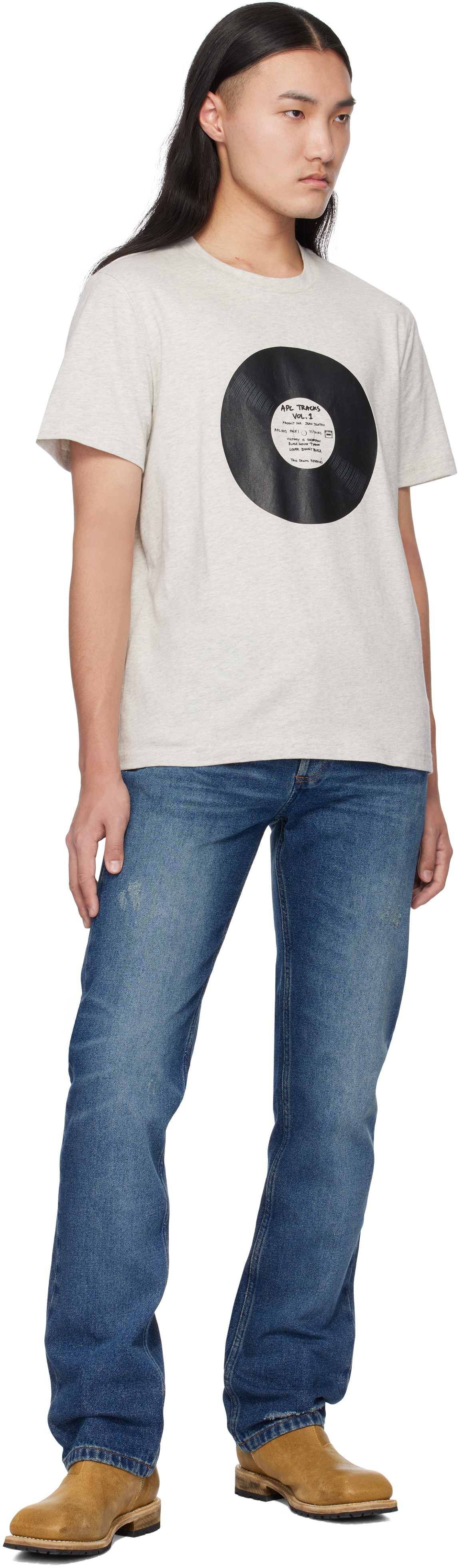 A.P.C. Gray Vinyl T-shirt A.P.C.
