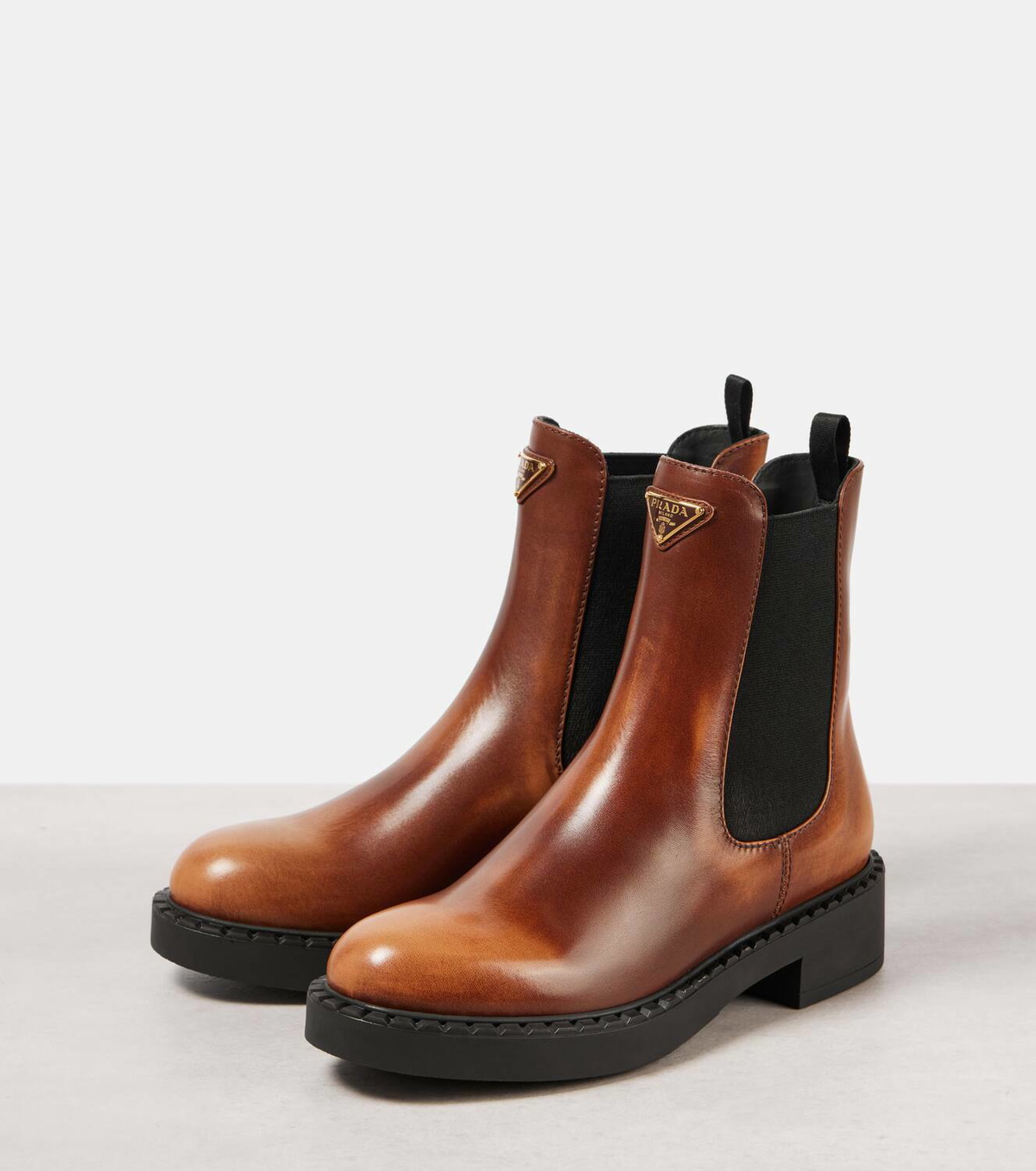 Prada Leather Chelsea boots