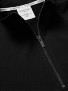 Calvin Klein Underwear - Cotton-Blend Jersey Half-Zip Sweatshirt - Black