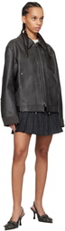Andersson Bell Gray Carpenter Faux-Leather Jacket