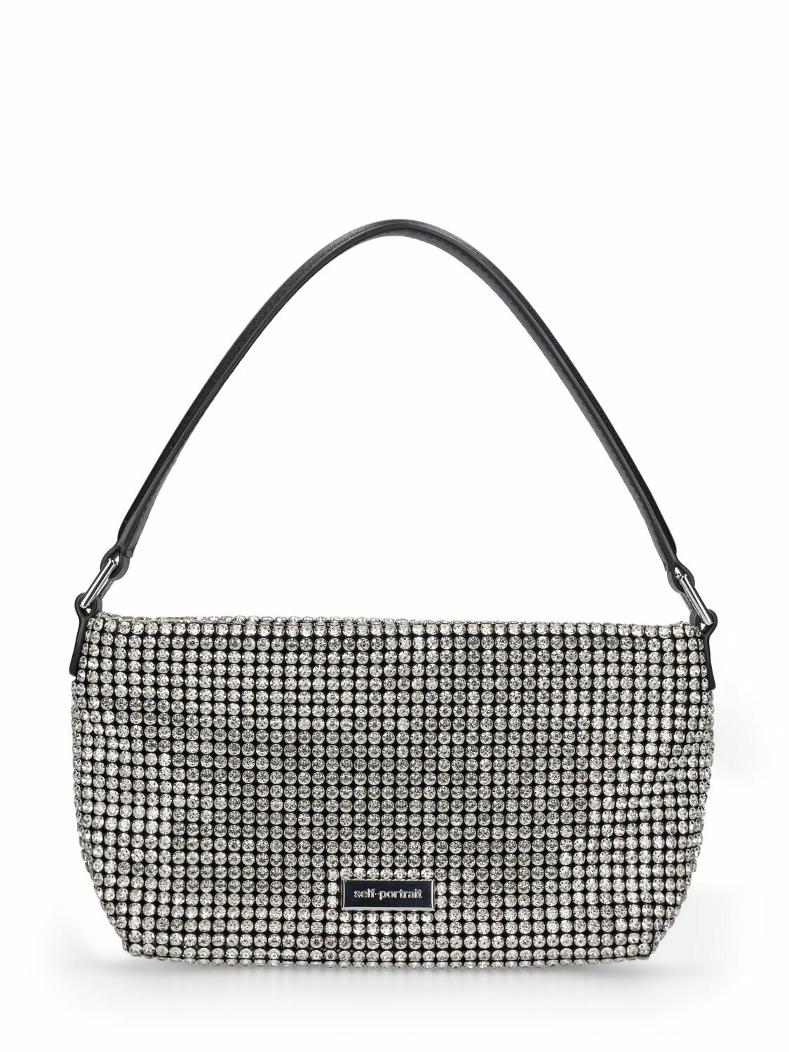 SELF-PORTRAIT Small Hobo Diamante Shoulder Bag Self-Portrait