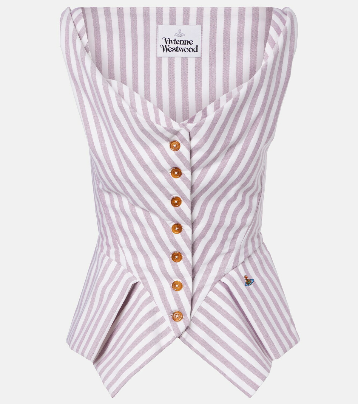 Vivienne Westwood Monday striped cotton top