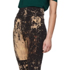 S.R. STUDIO. LA. CA. Black SOTO Hand-Bleached Contrast Rib Leggings