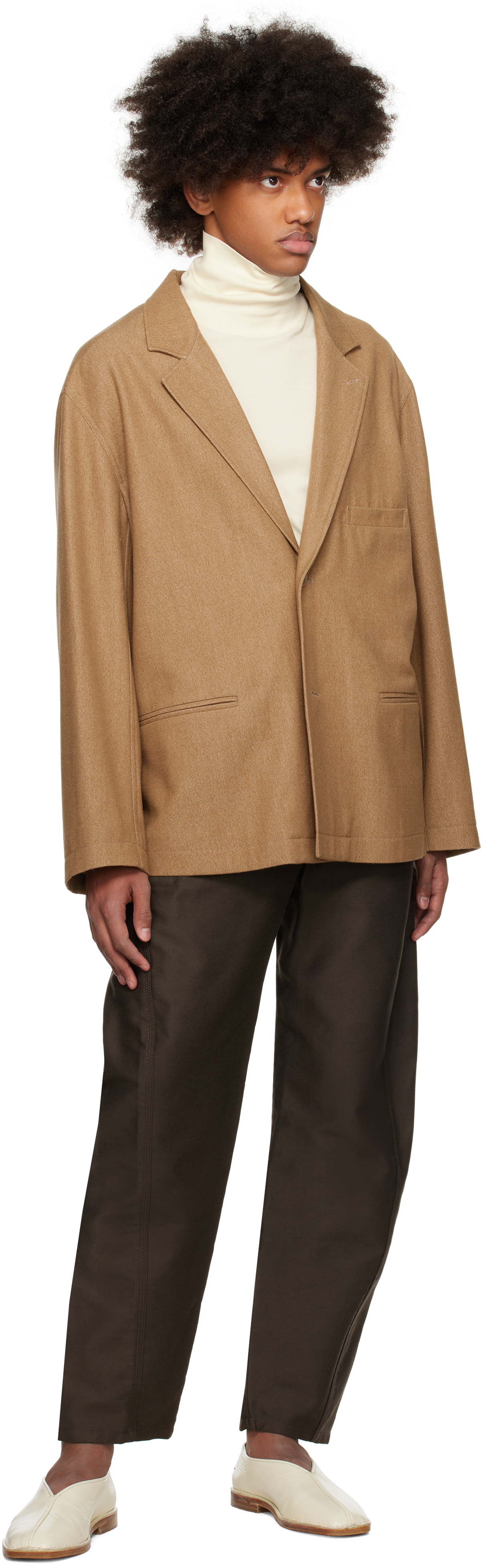 LEMAIRE Brown Twisted Workwear Trousers Lemaire