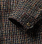 DE BONNE FACTURE - Houndstooth Wool-Tweed Jacket - Brown