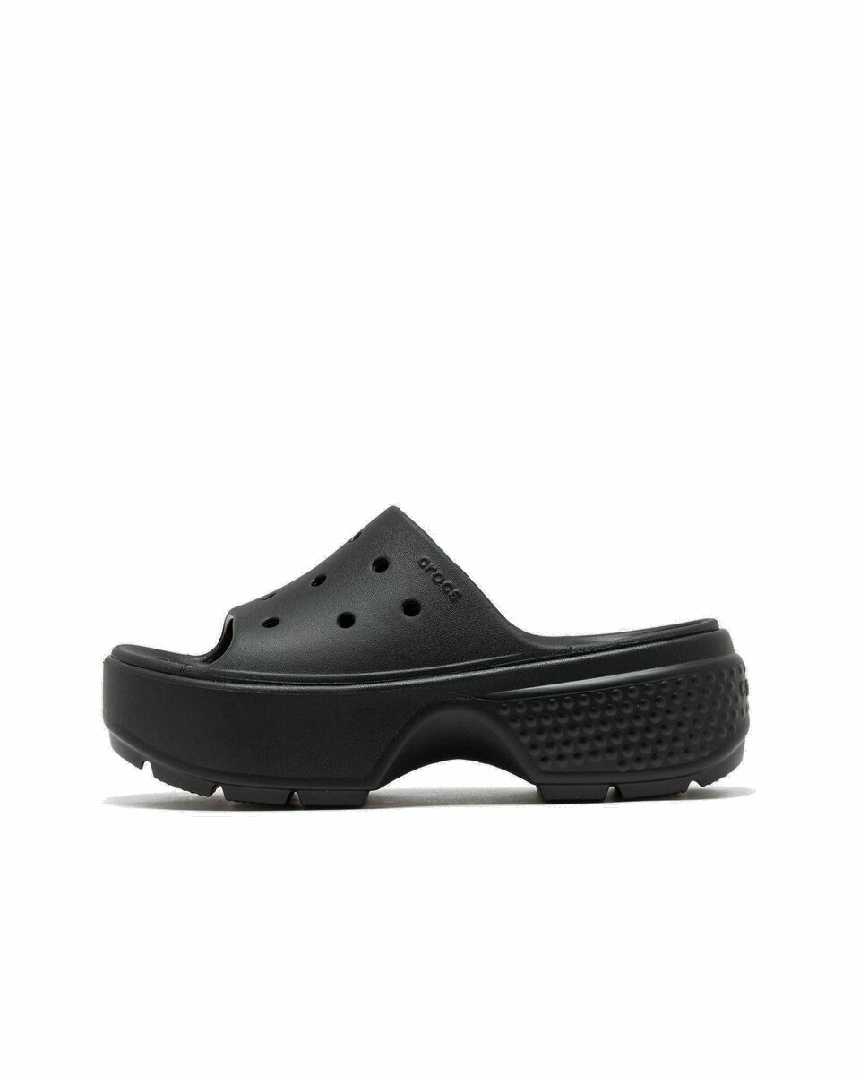 Photo: Crocs Stomp Slide Black - Womens - Sandals & Slides