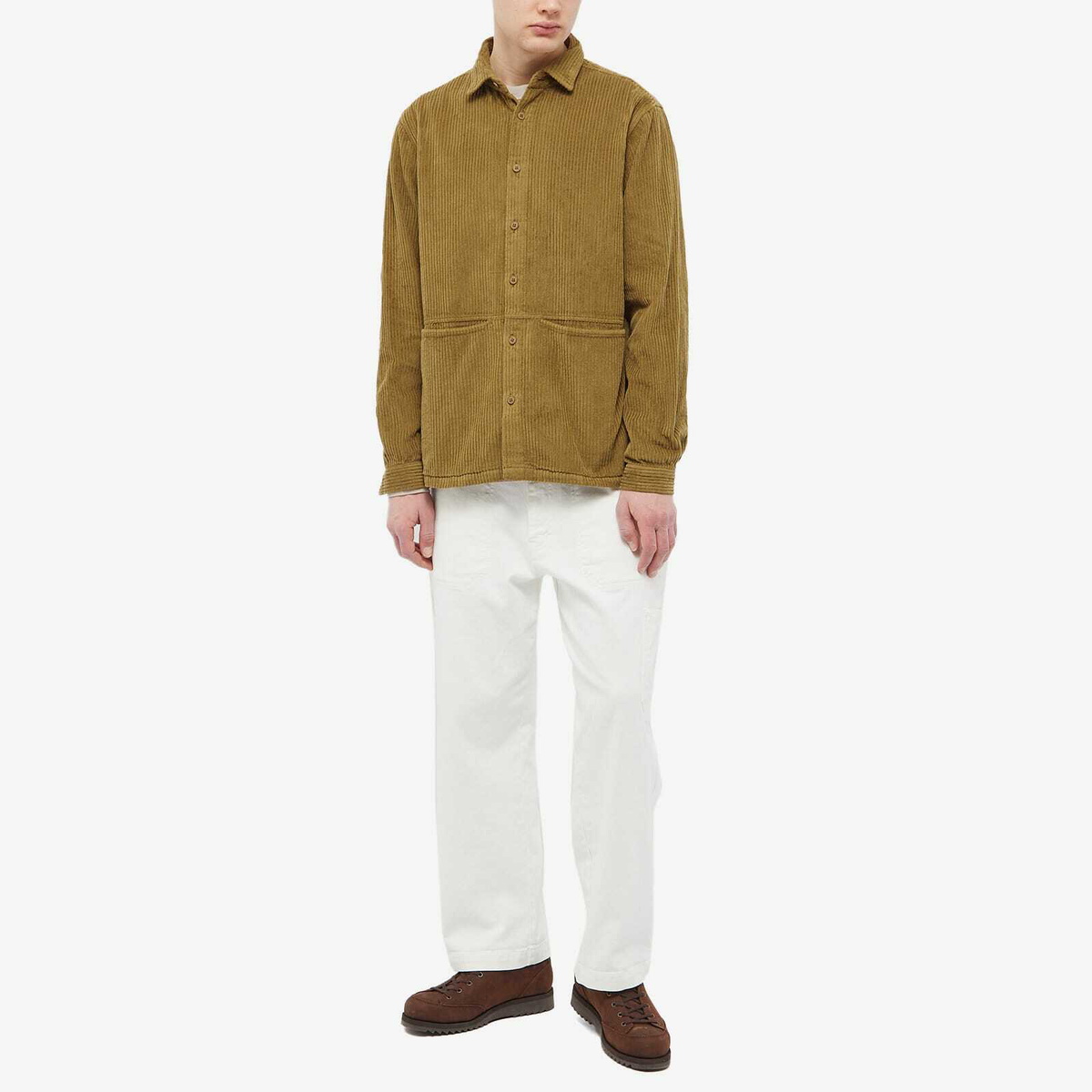 Kestin Men's Armadale Overshirt in Olive Corduroy Kestin Hare