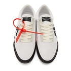 Off-White White Striped Vulcanized Sneakers