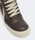 Rick Owens Geobasket leather sneakers