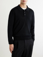 A.P.C. - Riou Virgin Wool Polo Shirt - Black