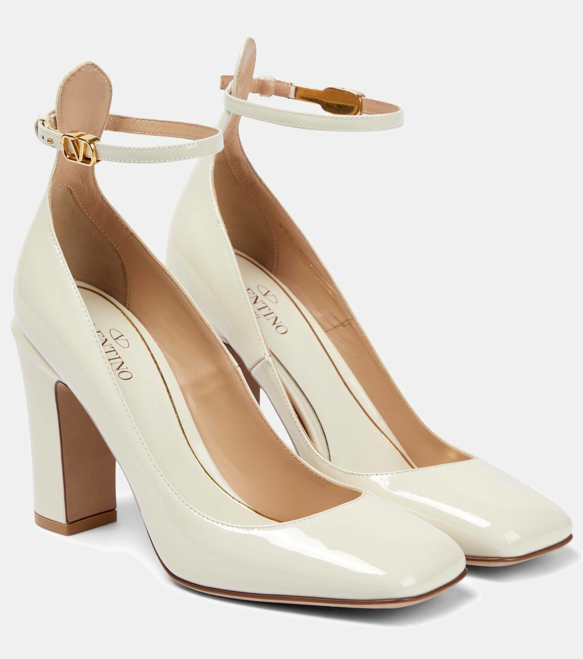 Valentino Garavani Tan-Go patent leather pumps Valentino
