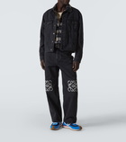 Loewe Flow Runner 2.0 suede-trimmed sneakers