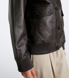 Yves Salomon Leather blouson jacket