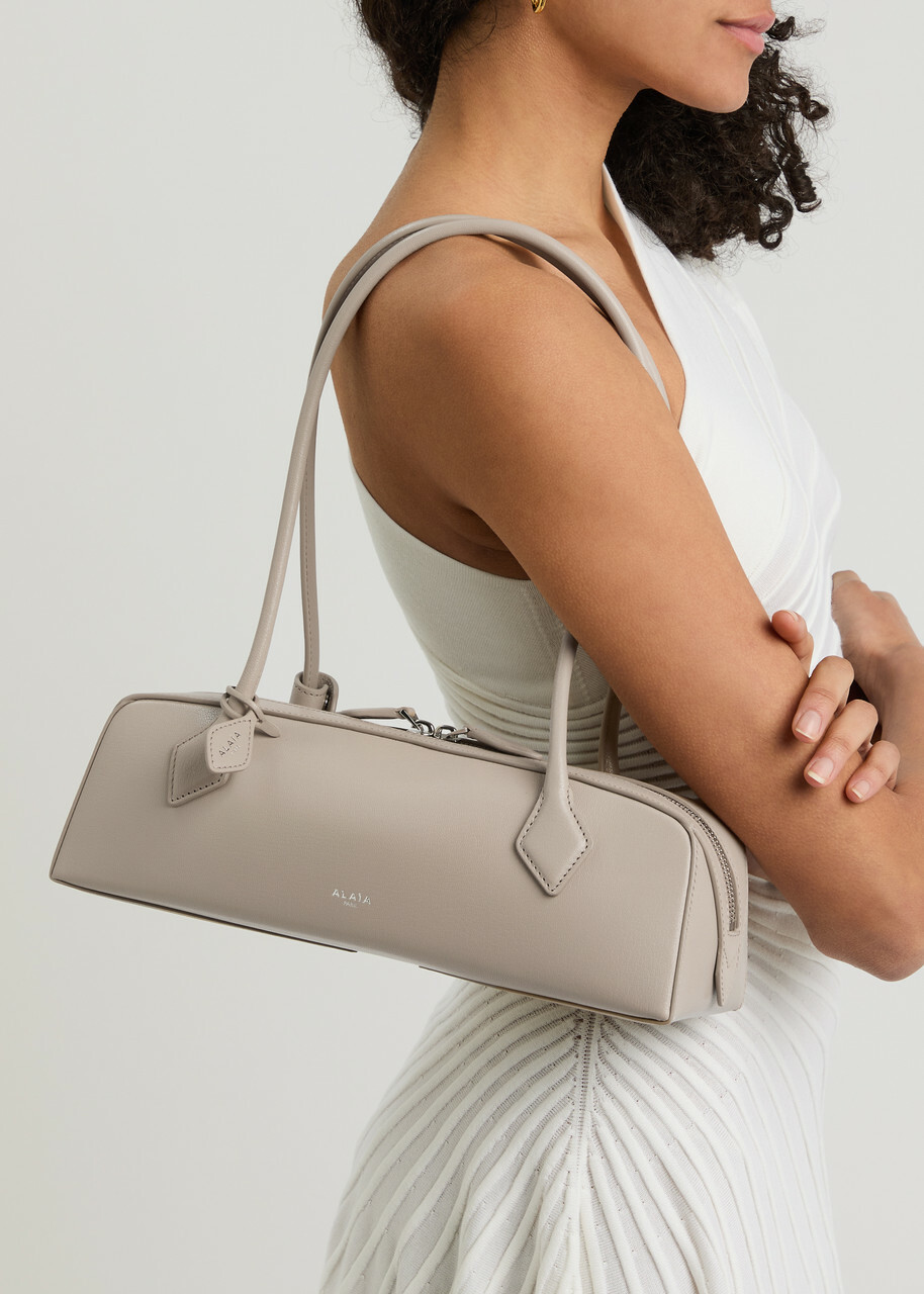 Alaïa Le Teckel Medium Grained Leather Shoulder bag - Taupe - One Size
