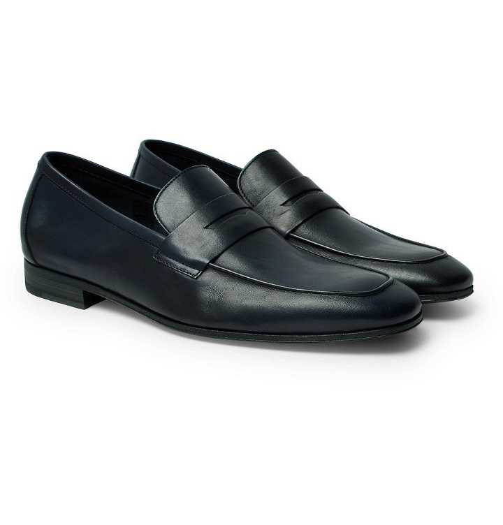 Photo: Paul Smith - Glynn Leather Penny Loafers - Men - Navy