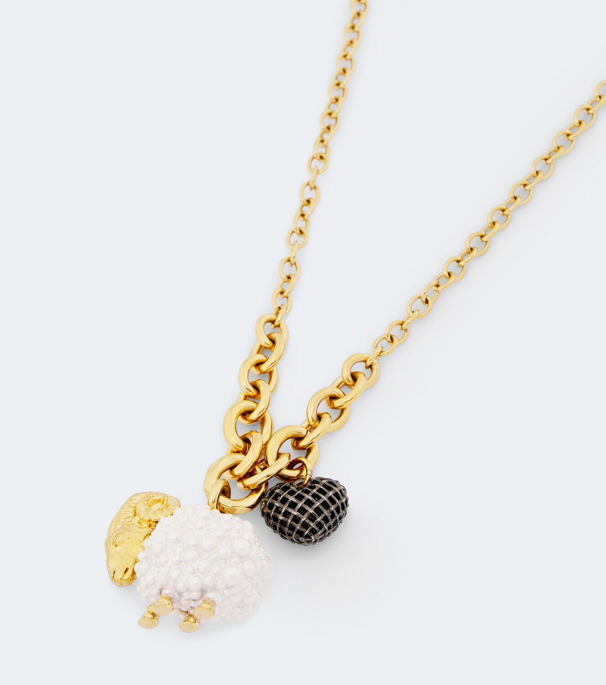 Chloé Embellished enamel pendant necklace