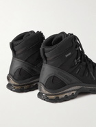 Salomon - Quest 4D Leather-Trimmed GORE-TEX and Mesh Hiking Boots - Black