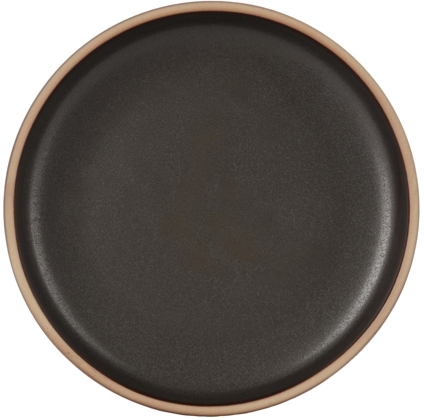 Lineage Ceramics Black Deep Lunch Plate, 4 pcs