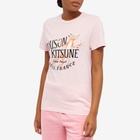 Maison Kitsuné Women's Flower Fox Classic T-Shirt in Pink
