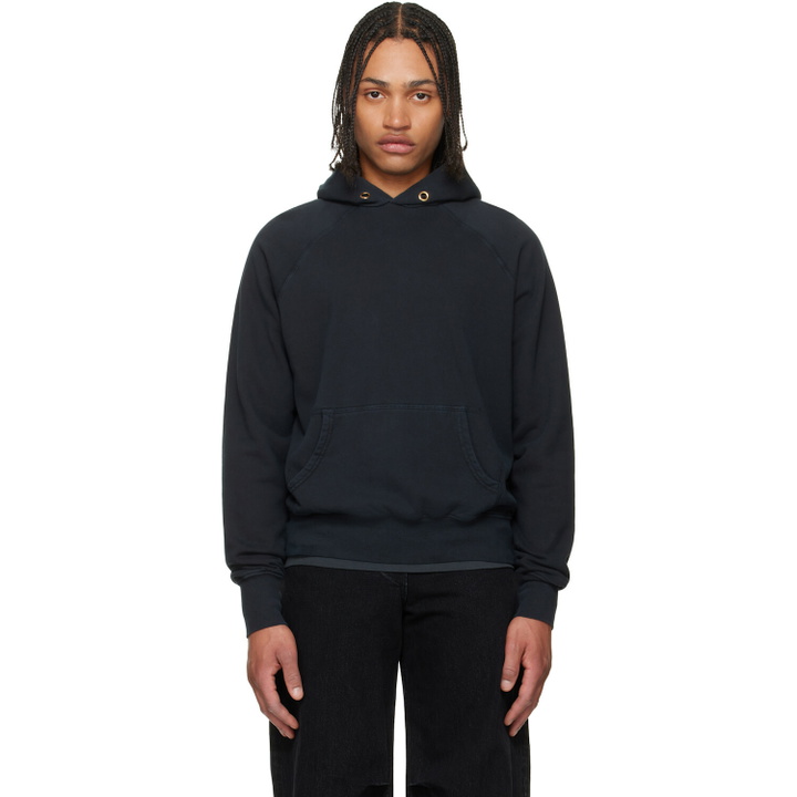 Photo: Les Tien Black French Terry Classic Raglan Hoodie
