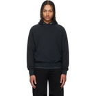 Les Tien Black French Terry Classic Raglan Hoodie