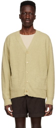 AURALEE Green Cotton Cardigan