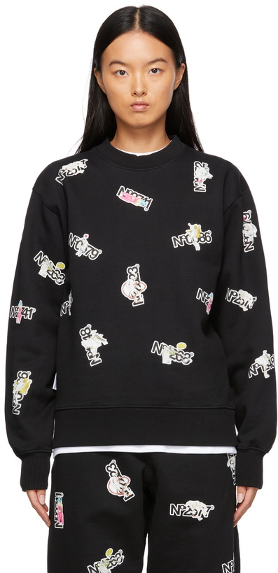 Photo: Aitor Throup’s TheDSA Black Sticker Series Sweatshirt