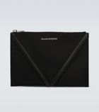 Alexander McQueen - Leather-trimmed pouch