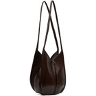HEREU Brown Calella Bucket Leather Bag