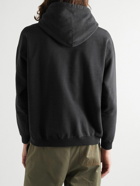 Remi Relief - Printed Cotton-Blend Jersey Hoodie - Black