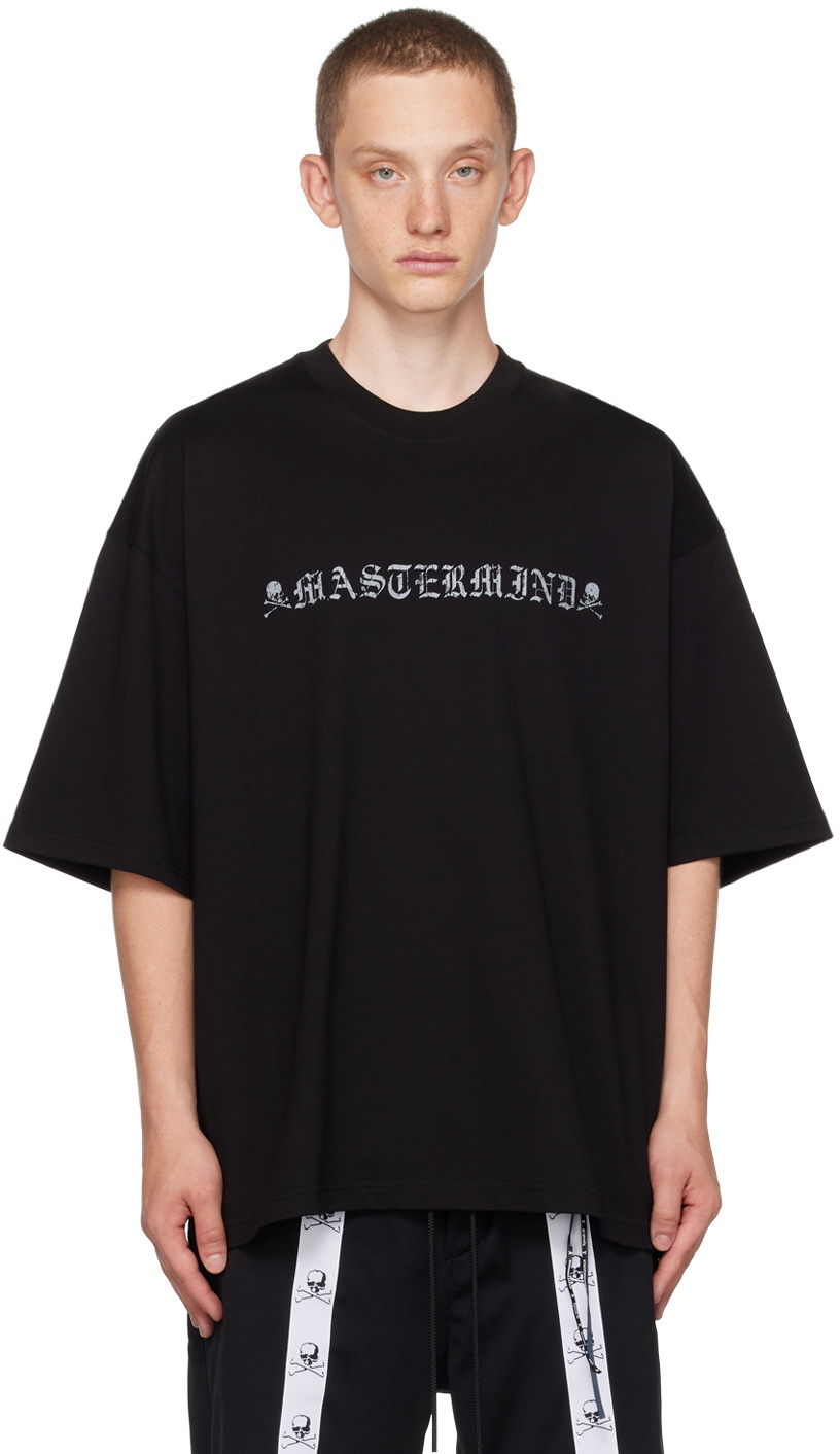 mastermind JAPAN Black Printed T-Shirt mastermind JAPAN