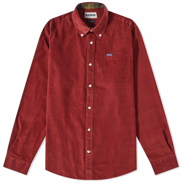 Photo: Barbour Men's Ramsey Tailored Cord Shirt in Russet Brown