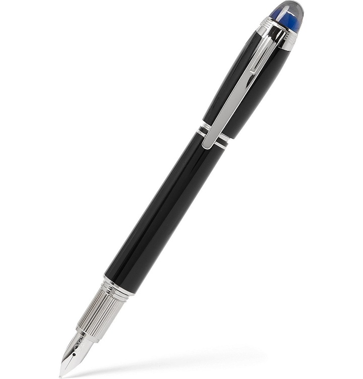 Photo: Montblanc - StarWalker Resin and Platinum-Plated Fountain Pen - Black