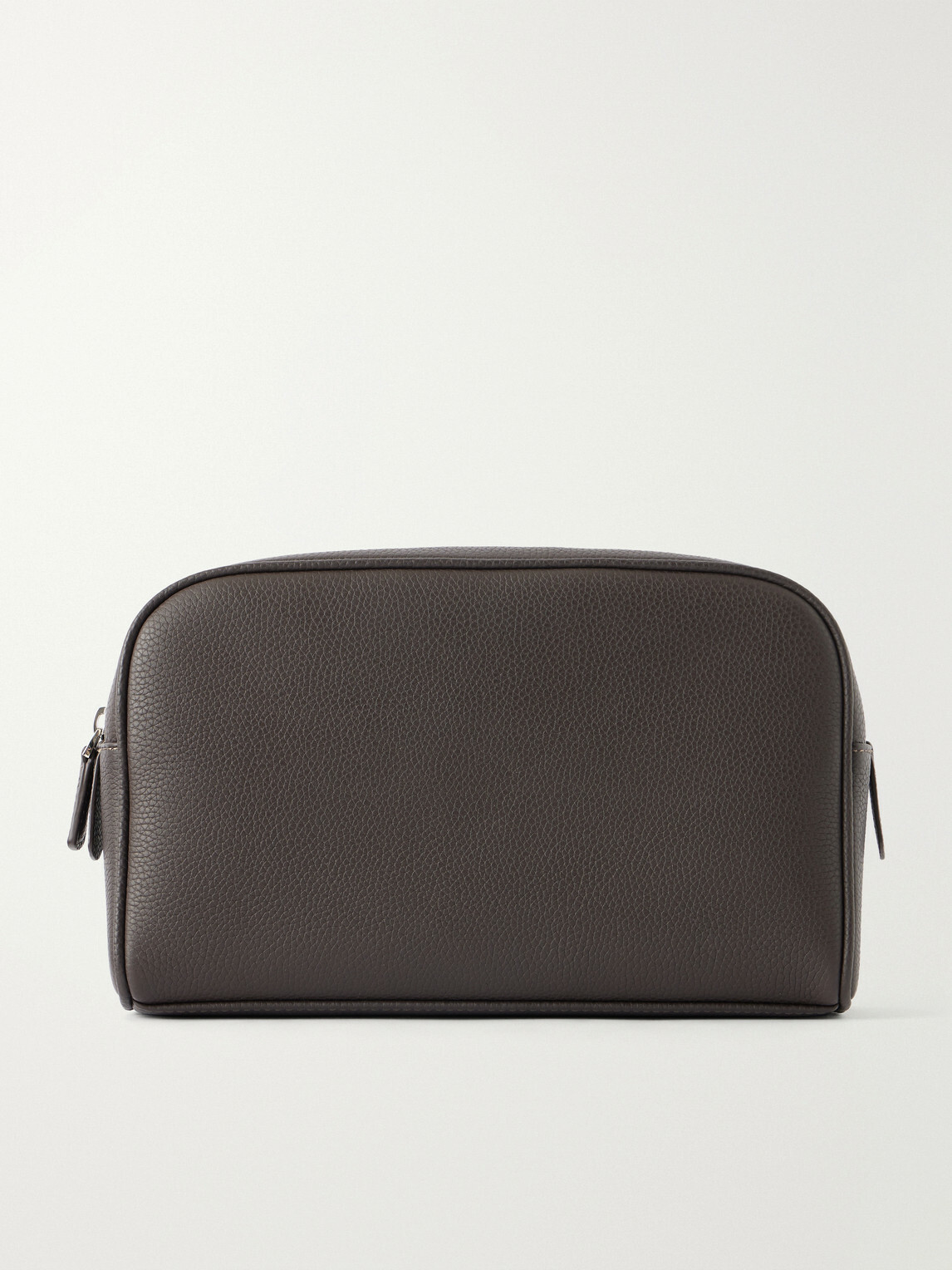 George Cleverley - Full-Grain Leather Wash Bag - Brown