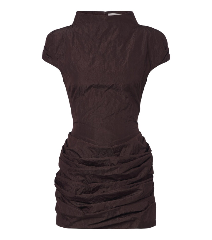 Photo: Magda Butrym Draped cotton-blend minidress