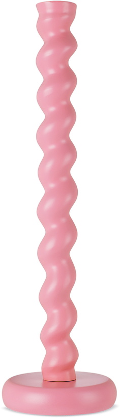Photo: POLSPOTTEN Pink Twister XL Candle Holder