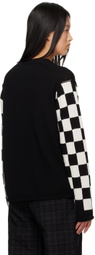 tao Black Jacquard Sweater
